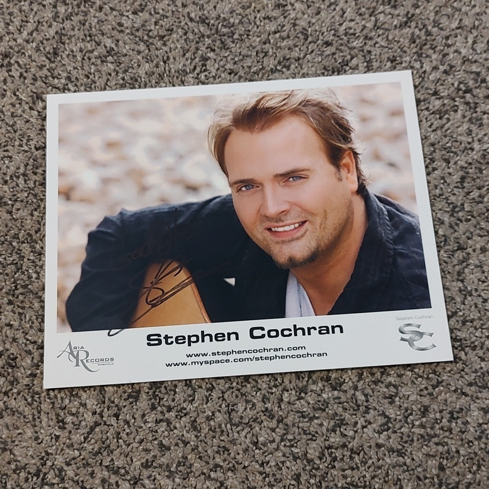 Stephen Cochran Hand Signed Autograph Photo